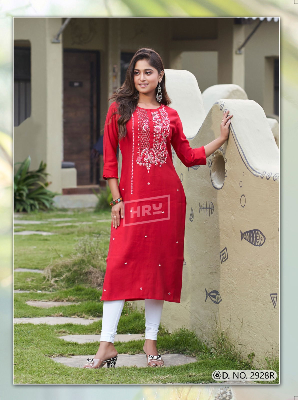 HRU Sita Gita Vol 3 Hand Work Designer Kurtis Wholesale Market In Surat With Price
